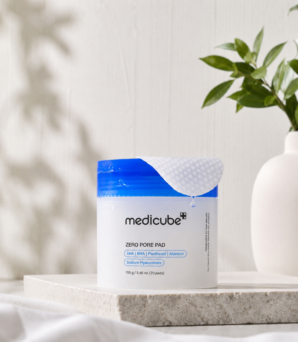 Medicube Zero Pore Pad 2.0 – Discos Exfoliantes AHA + BHA, 70 unidades