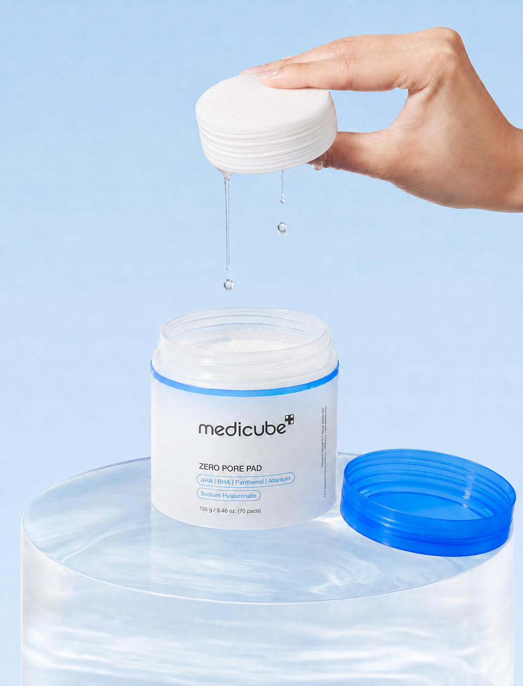 Medicube Zero Pore Pad 2.0 – Discos Exfoliantes AHA + BHA, 70 unidades